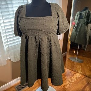 Free People Olive Green Dress